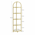 Gold corner shelf