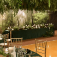 Rectangle velvet tablecloth - emerald