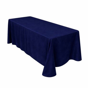 Rectangle velvet tablecloth - dark blue