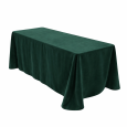 Rectangle velvet tablecloth - emerald