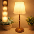 LED lampička bielo zlatá vrúbkovaná
