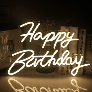 LED nápis Happy Birthday