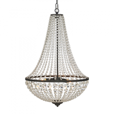 Crystal chandelier elegance - black
