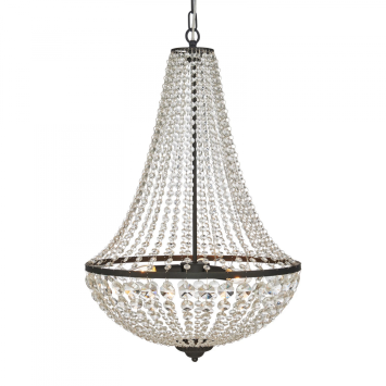 Crystal chandelier elegance - black