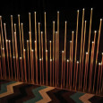 Light wall made of rods