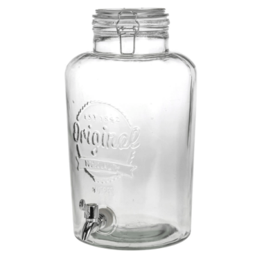 Lemonade dispenser with tap + black base