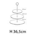 Black 3-tiered stand
