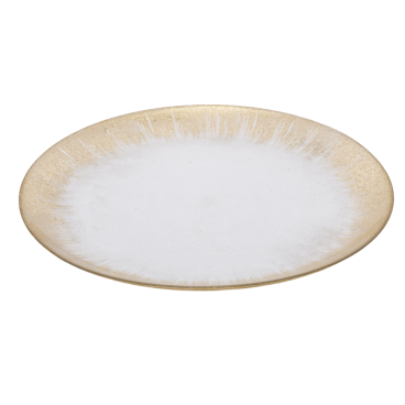 Gold-rimmed tray