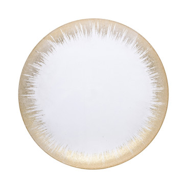 Gold-rimmed tray