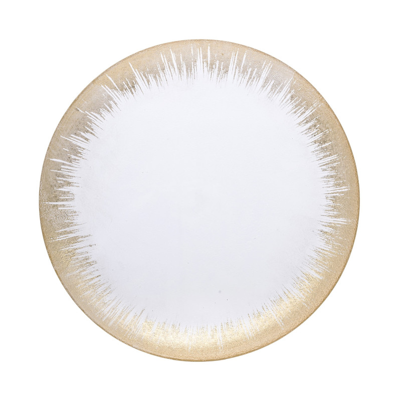 Gold-rimmed tray