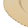 Gold tray with balls