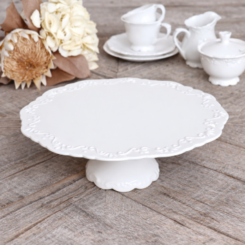 Stojan na tortu porcelánový