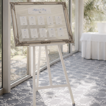 Wooden stand white