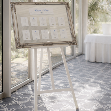 Wooden stand white