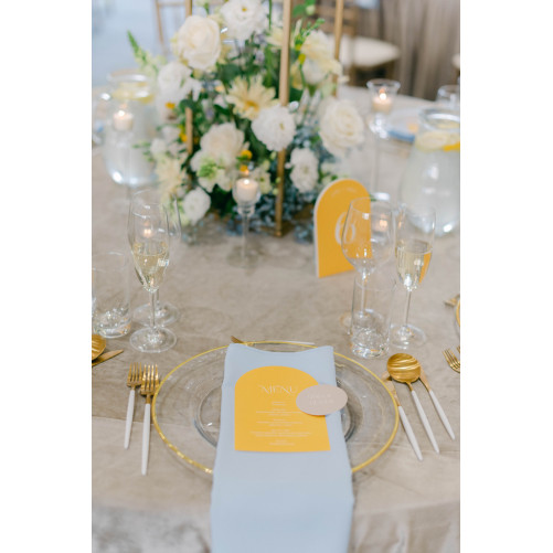 Baby blue napkin