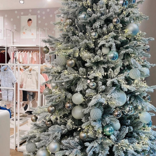 Christmas tree - snowy 210cm