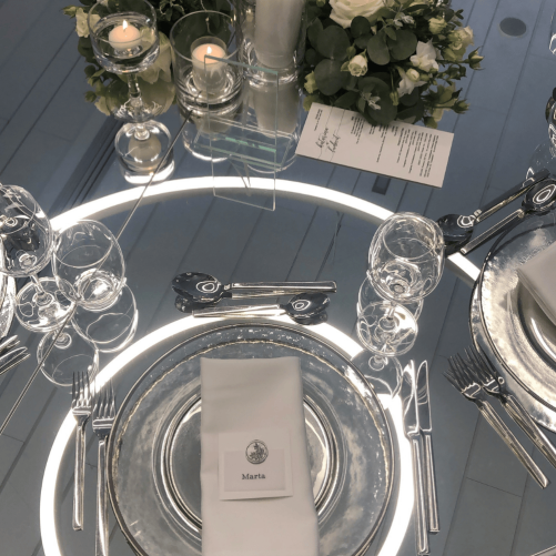 Club plate Silver - smooth