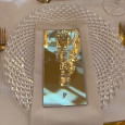 White velvet napkin