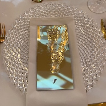 White velvet napkin