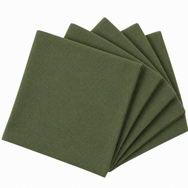 Moss green napkin