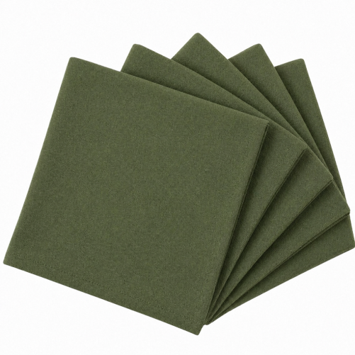 Moss green napkin