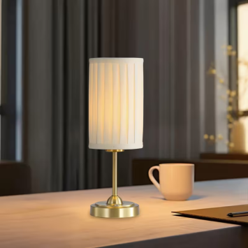LED lampička bielo zlatá hladká