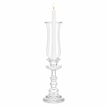 Glass candlestick with shade