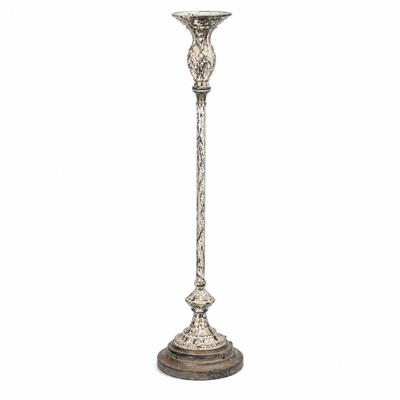 Vintage wooden pedestal - tall