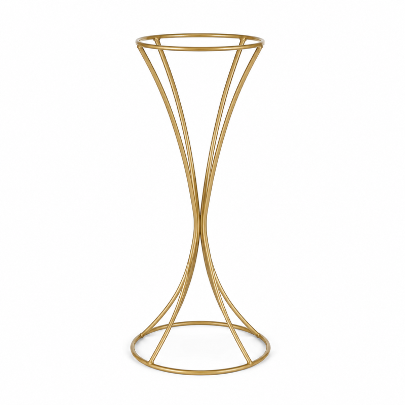 Metal stand gold - hourglass