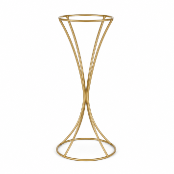 Metal stand gold - hourglass