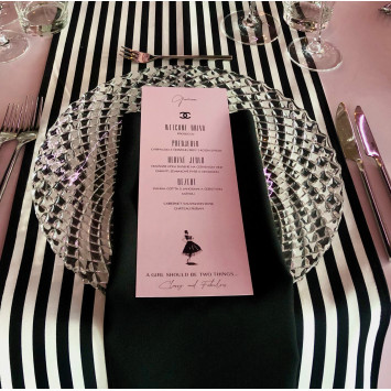 Black napkin