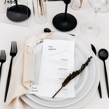 Black cutlery (set)