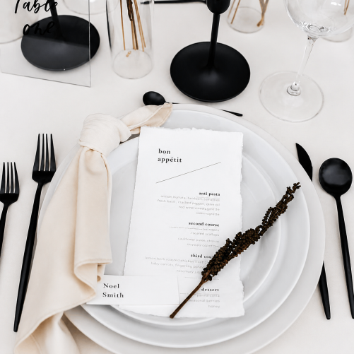 Black cutlery (set)