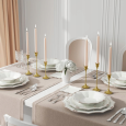 Golden Candle Holders - Trio