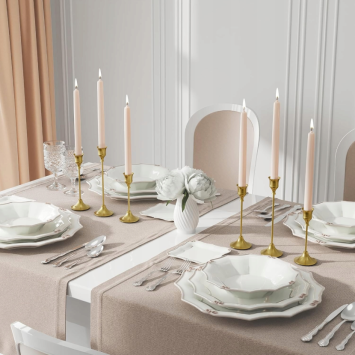 Golden Candle Holders - Trio