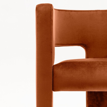 Terracotta armchair
