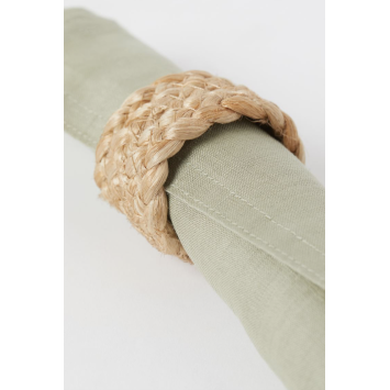 Príručník ľan sage green