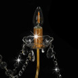 Crystal chandelier gold - 8 bulbs