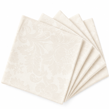 Cream jacquard napkin