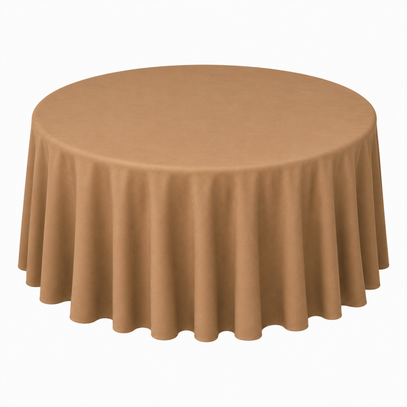 Round tablecloth - mocha mousse