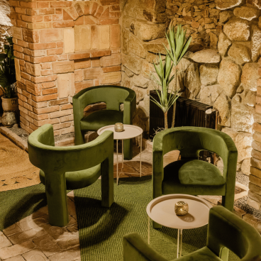 Moss green armchair