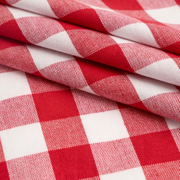 Red checkered napkin