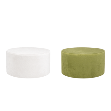 Velvet pouf - larger