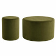 Velvet pouf - larger