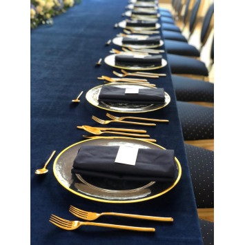 Navy blue napkin