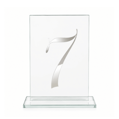 Glass number board