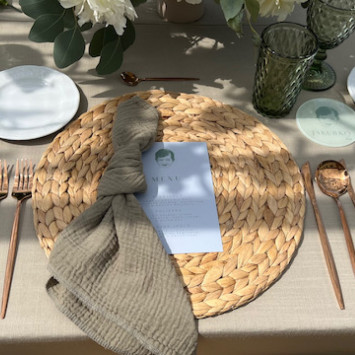 Olive napkin
