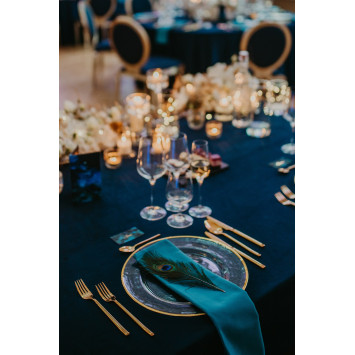 Teal napkin