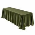 Rectangle velvet tablecloth - mossgreen