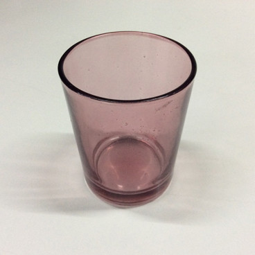 Transparent pink candlestick